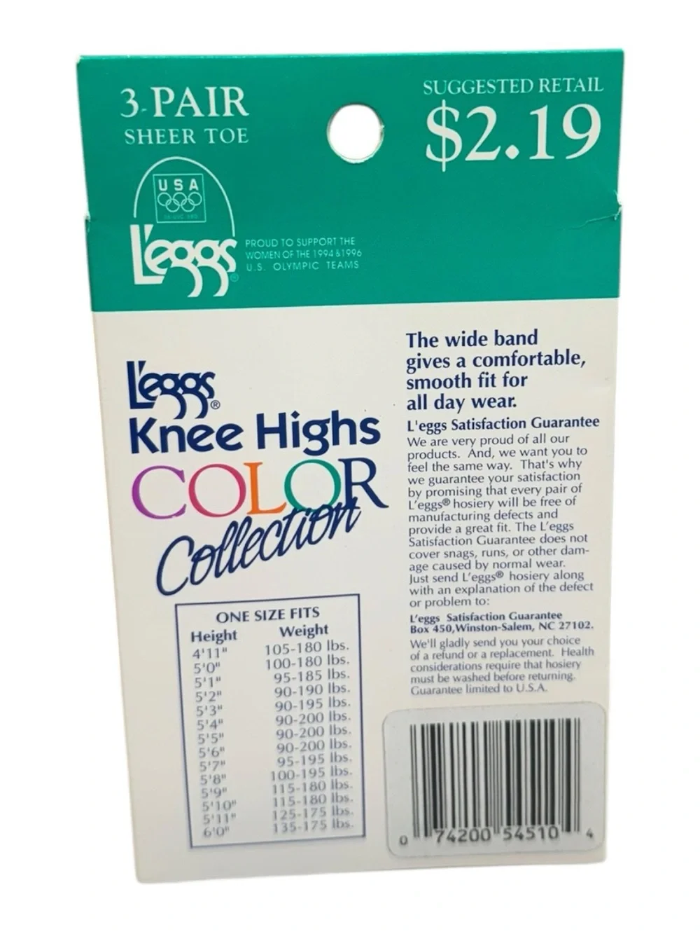 L’eggs Vintage Knee Highs Color Collection 3 Pair Sheer Toe Pearl Nude Black